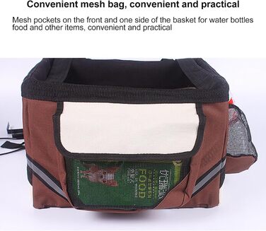 Велосипельна переноска для собак DONGXIAO, рюкзак для тварин, чорний, Oxford-Gewebe, до 6 кг