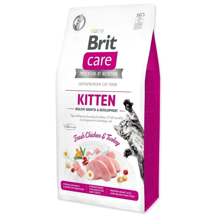 Сухий корм Brit Care Cat Grain-Free для кошенят, 7 кг