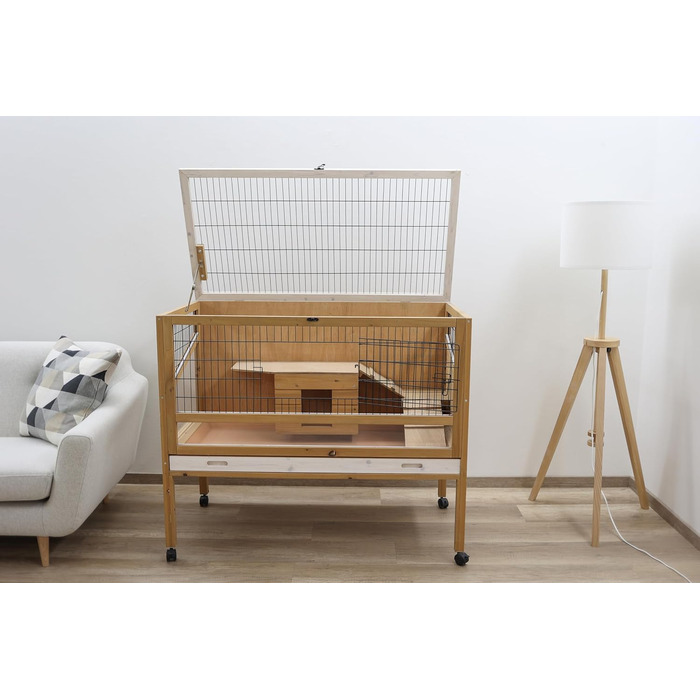 Клітка для гризунів Kerbl Indoor Deluxe з роликами, 115x60x92,5 см, для хом'яків та морських свинок