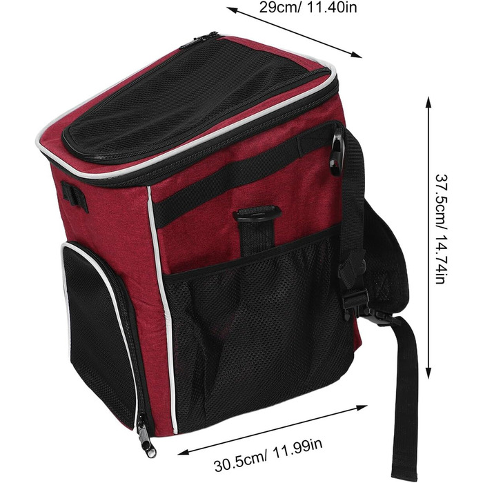 Транспортна коробка для собак FONDOTIN: рюкзак для маленьких собак з віднімним плечовим ременем, дихаюча сітка, складна та міцна для подорожей та активного відпочинку