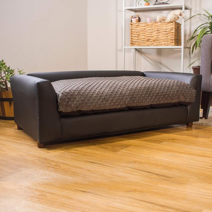 М'яке ліжко для домашніх тварин Keet Deluxe, антрацит, розмір L (40 x 23 x 13 см)