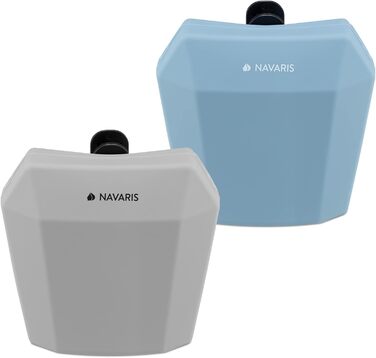 Набір з 2 силіконових мішечків для корму Navaris - мішечки для ласощів, сухого та вологого корму для собак (сірий & темно-синій)