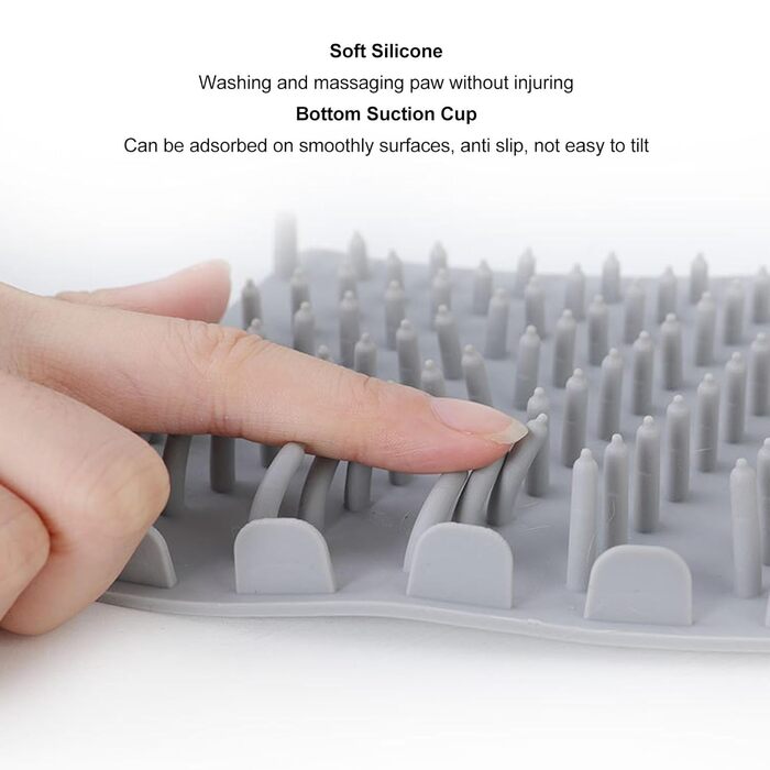 Автоматичний мийка лап для собак, електрична, з м'якими щетинками, 360° обертання, білий колір