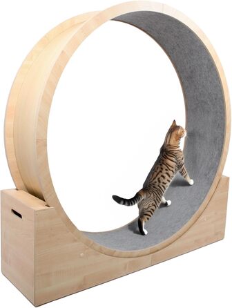 Котяче бігове колесо Elmato Simba, 120 см, сіре меланж, для активних котів, преміум-якість