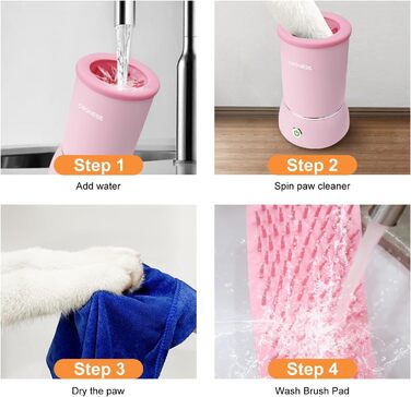 Електричний мийник лап для собак DOGNESS, USB, 360°