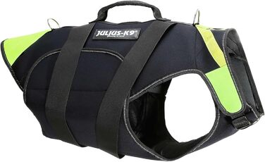 Julius-K9 IDC багатофункціональний жилет для собак 3в1, розмір XL, чорний та неоновий