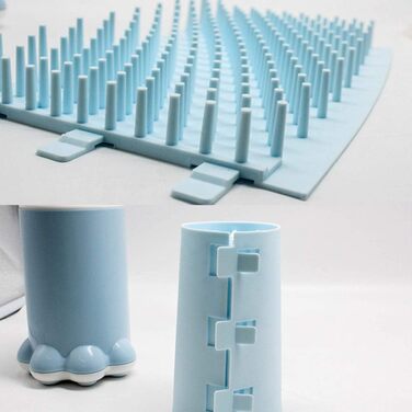 Набір для миття лап домашнім тваринам PJDDP: чаша з силіконовою щіткою для собак, котів. Очищувач лап для собак середніх порід, цуценят. Рожевий