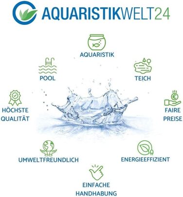 AquaOne повітряний насос CAP-10, 4 Вт, комплект для ставків до 3 м³, енергоощадна аерація, з розпилювачем і шлангом