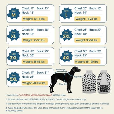 ROZKITCH Пуловер для собак середнього та великого розміру, теплий в'язаний пуловер, зимовий одяг для хаскі, біглів та догів, сірий, розмір L (спинка: 40 см)