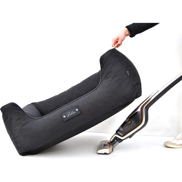 Ортопедичне собаче ліжко Lebon Carl Plus 100x75x30 см з підстилкою - Deluxe, Made in EU