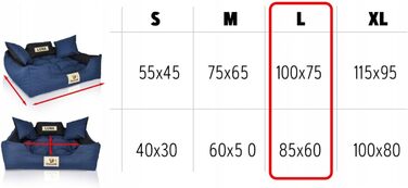 Ліжко для собак та котів KingDog з двома подушками, корзина для собак, ліжко для домашніх тварин, миється, водонепроникний PVC, 100x75 см, блакитне