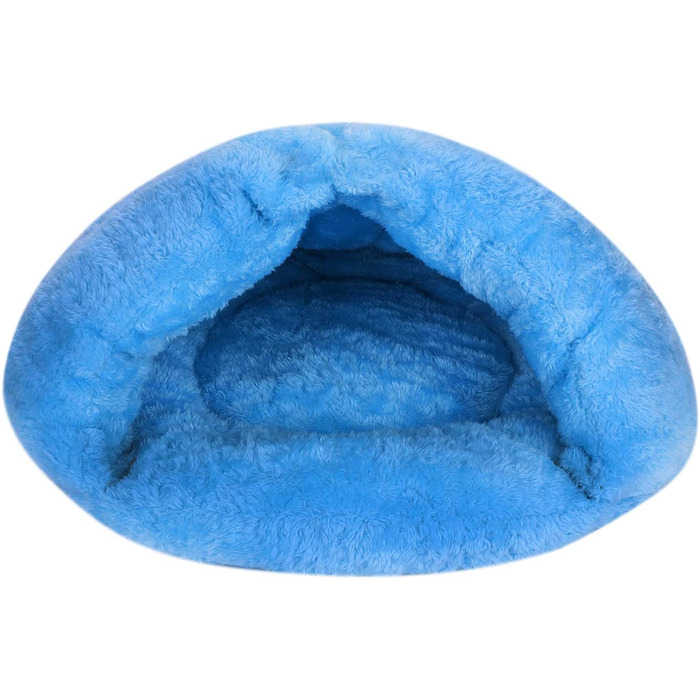 Кімната для собак та котів ITODA: м'яке ліжко-будиночок для собак, котів, цуценят та кошенят. Блакитний колір.