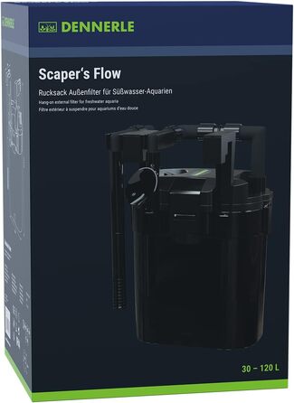 Dennerle Scaper's Flow - Зовнішній фільтр для акваріумів акваскейпінгу (Hang-On), Чорний