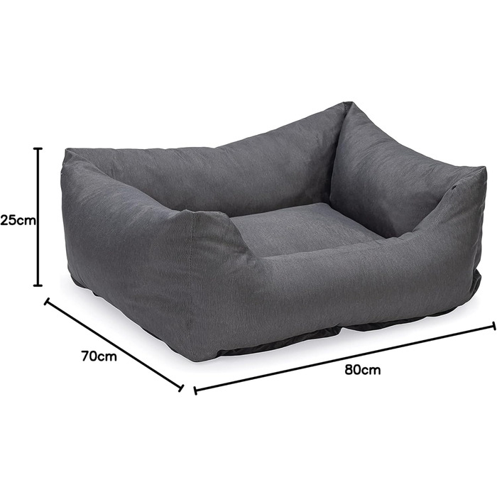 Ківш для собак Karlie Charly, темно-сірий, 80x70x25 см