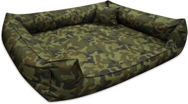 Ортопедичне ліжко для собак Tierlando® Goofy XL-XXXL: комфорт та підтримка для великих собак. Розмір 90x75 см, знімний водонепроникний чохол з поліестеру, ідеально для собак з проблемами суглобів.