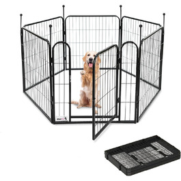 Складаний манеж для цуценят MaxxPet, 12 панелей, 60x60 см, регульований вольєр для собак, загорожа для дому і вулиці