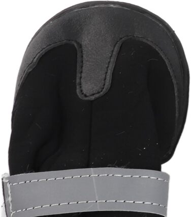 Чоботи для собак Zerodis чорного кольору (4 шт.) - водонепроникні, з антиковзаючою підошвою, теплі захисні чоботи для середніх та великих собак (XL, блакитний)