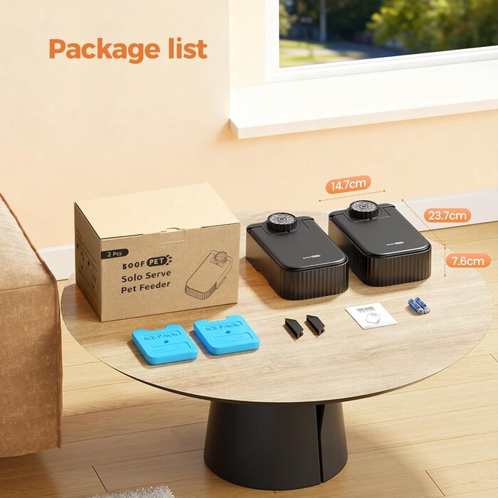 Автоматичний дозатор корму для котів та собак з таймером: 700 мл, 48 годин, свіжий корм, ABS пластик