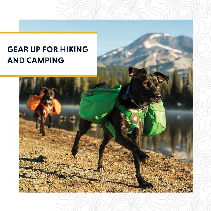 Рюкзак для собак Ruffwear Wander XS, зелений, регульований, для дуже малих порід