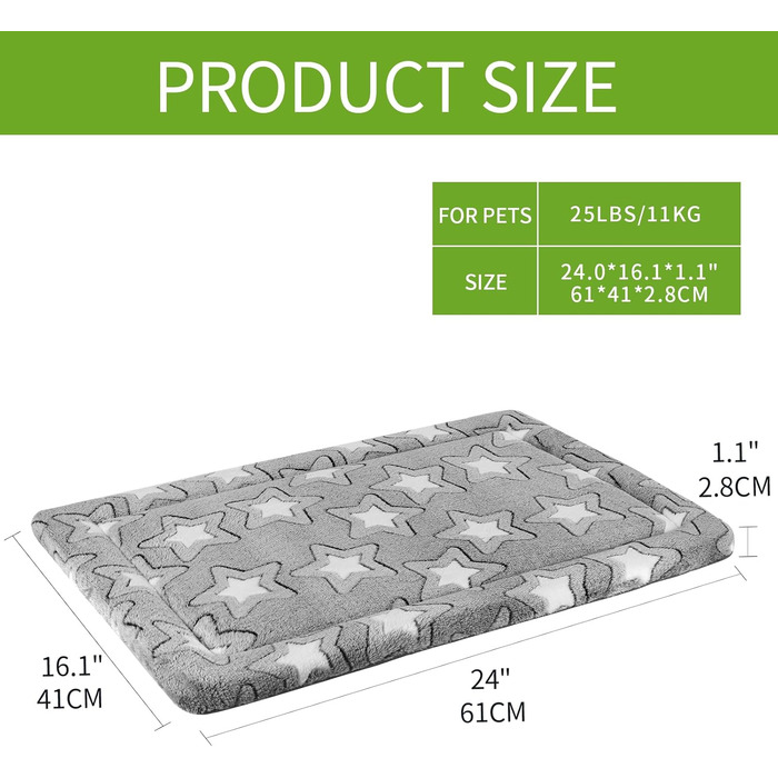 EMPSIGN Лежанка для собак великих порід, миється, з охолоджуючого та зігріваючого ефекту, з високощільних пінопластових матеріалів, сіра, 107x71x2.8 см XL (107*71*2.8 см)