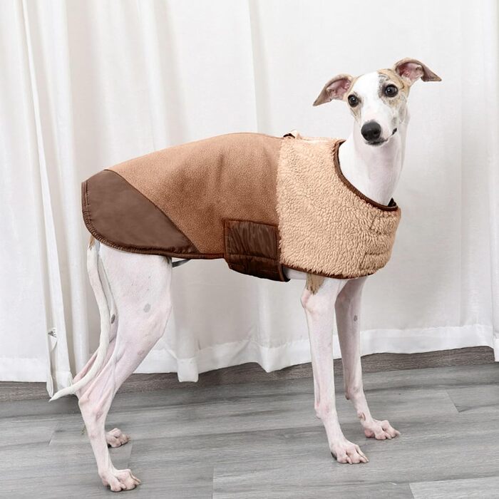 Зимова куртка для собак – теплий флісовий халат, регульована, обтисла, м'яка, тепла, зручна, придатна для прання в машині, захист під час прогулянок на вулиці | Для маленьких, середніх (L)