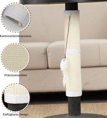 Захист від подряпин для меблів JanYoo: 2 шт. килимок для котів 50x25 см, білий