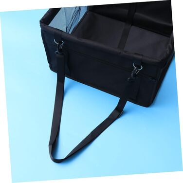 Сумка-переноска для собак та котів BESPORTBLE - чорна, з регульованим ременем безпеки та відділенням для зберігання