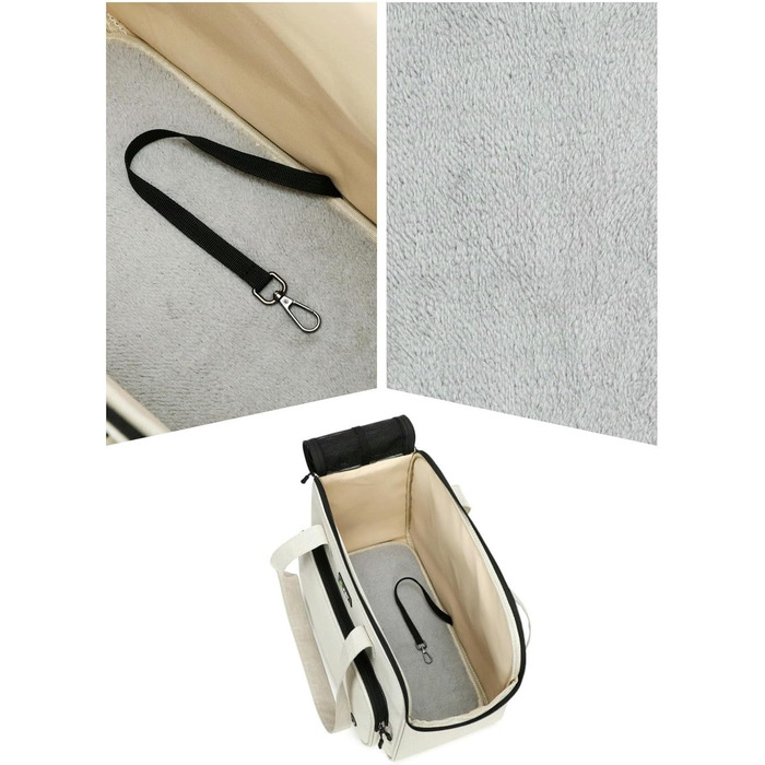 Переносна переносна сумка-переноска для собак RATEJNDGT, сіра, 43 x 20,5 x 30 см