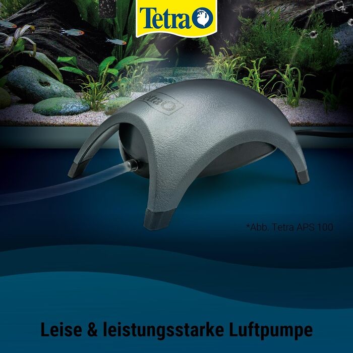 Tetra APS 400 - Тиха мембранна повітряна помпа для акваріумів 250-600 л, чорна