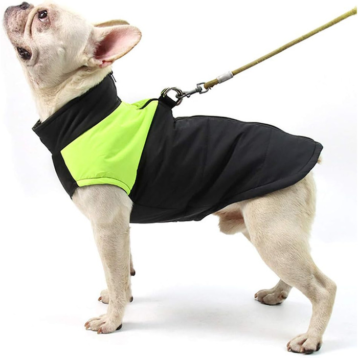 Водонепроникний зимовий одяг для собак: теплий куртка-манжетка для маленьких та середніх собак, зелений S