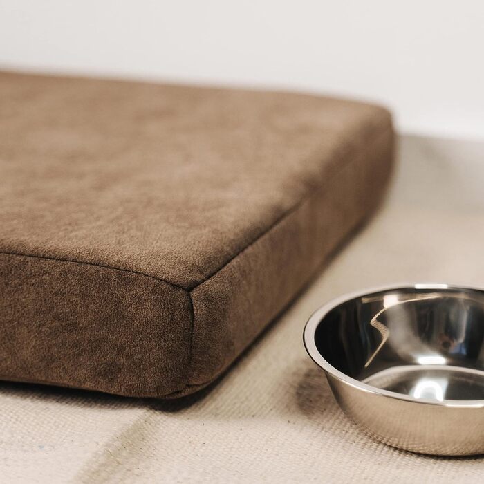 Подушка для домашніх тварин LAUBLUST, 54x37x7 см, коричнева. Аксесуари для собак, подушка для котів, лежанка для собак, подушка для кошика для собак.