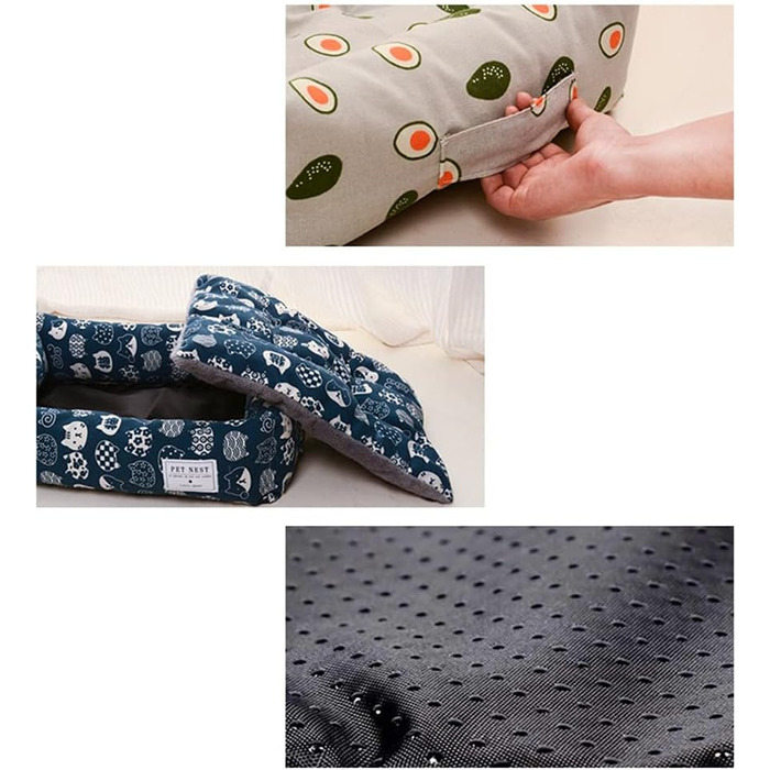 Килимок для котів Icegrey: стильний лежак з бавовни та льону, 60x50 см