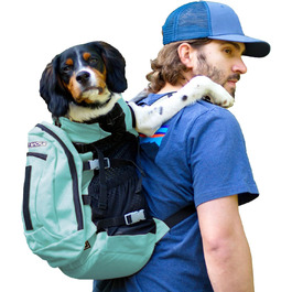 K9 Sport Sack рюкзак-переноска для собак, вентиляція, регульований, для малих і середніх порід, ветеринарне схвалення, сірий, розмір L