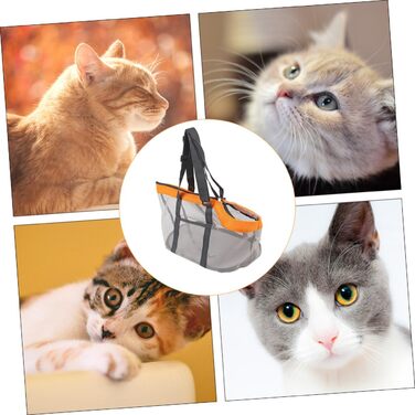 Дихаюча переноска для тварин Galpada з нейлону, для собак середніх та маленьких порід, з регульованим плечовим ременем, для прогулянок, подорожей та покупок