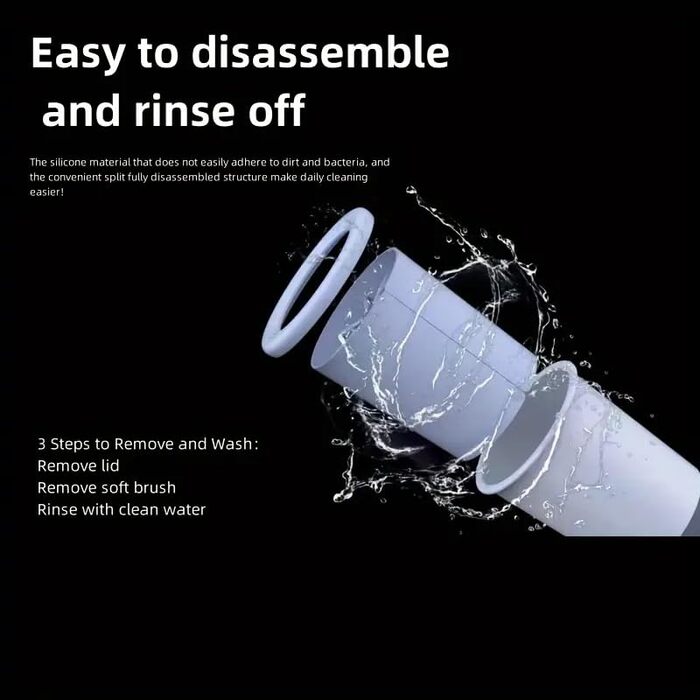 Автоматичний очищувач лап для тварин: портативний, знімний, з м'якою силіконовою щіткою для собак та котів