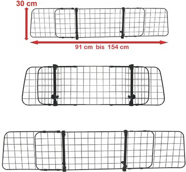 Герметичне перегородка для багажника JOM Car Parts: захист для собак у авто, SUV. Універсальна сітка для багажника.