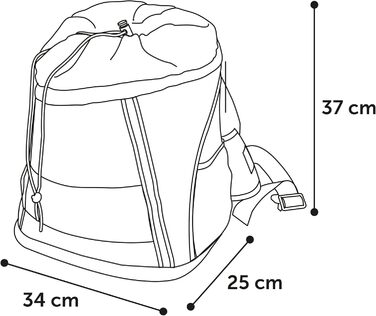 Сумка для собак на животі Timi, блакитна – 34x25x37 см, поліестер – посилення спини, світловідбивачі, шнурок, знімний низ, страховка, система ременів