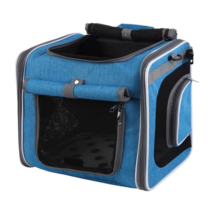 Корзина для собак на велосипед – сумка-переноска, дихаючий рюкзак для транспортування, їзди на велосипеді, подорожей, кемпінгу, походів, подорожей