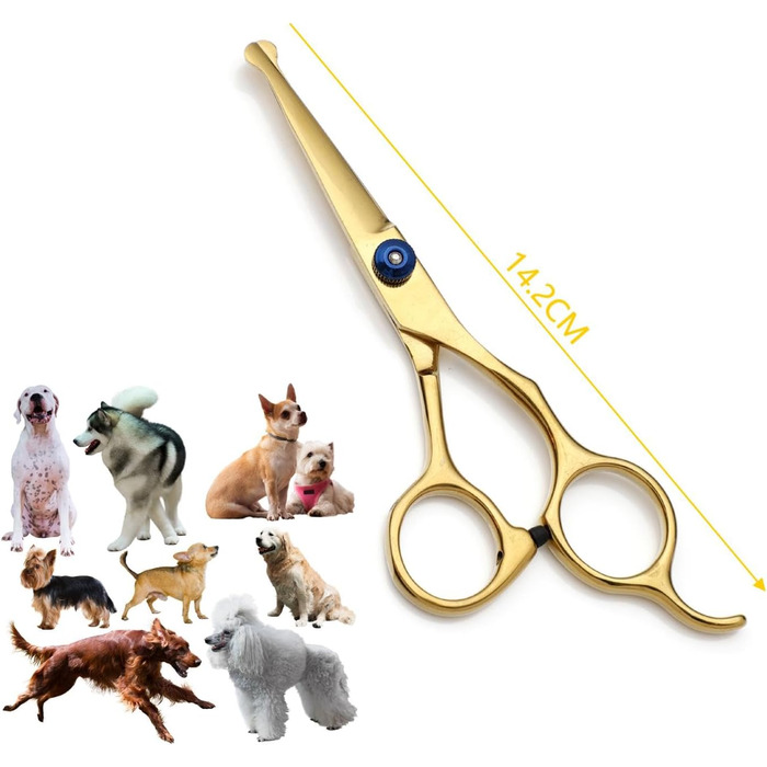 Професійна 5-в-1 фен-гребінець для собак: ножиці з нержавіючої сталі, гребінець, ножиці для стрижки та догляду