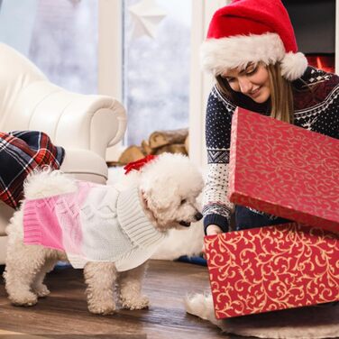 Теплий пуховик для собак ASENKU великих та середніх порід, одяг для домашніх тварин на осінь та зиму, теплий пуховик з коміром для собак, чихуахуа (X-Large, Рожевий)