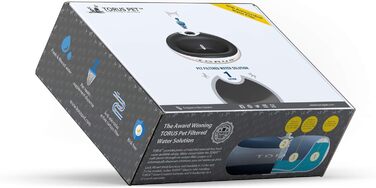 Автоматична поїлка для котів і малих собак Torus Pet Mini, з вугільним фільтром, 1 л, портативна, антимікробна, BPA-free