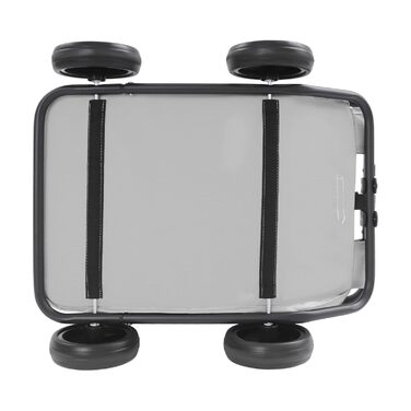 Візок для собак та котів Mini Hundewagen, сірий, до 10 кг, розкладний, з висувним ручками