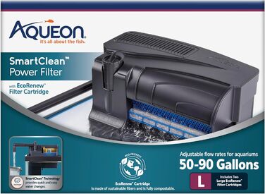 Aqueon SmartClean фільтр для акваріума з EcoRenew картриджем, для акваріумів 2,5-25,7 л