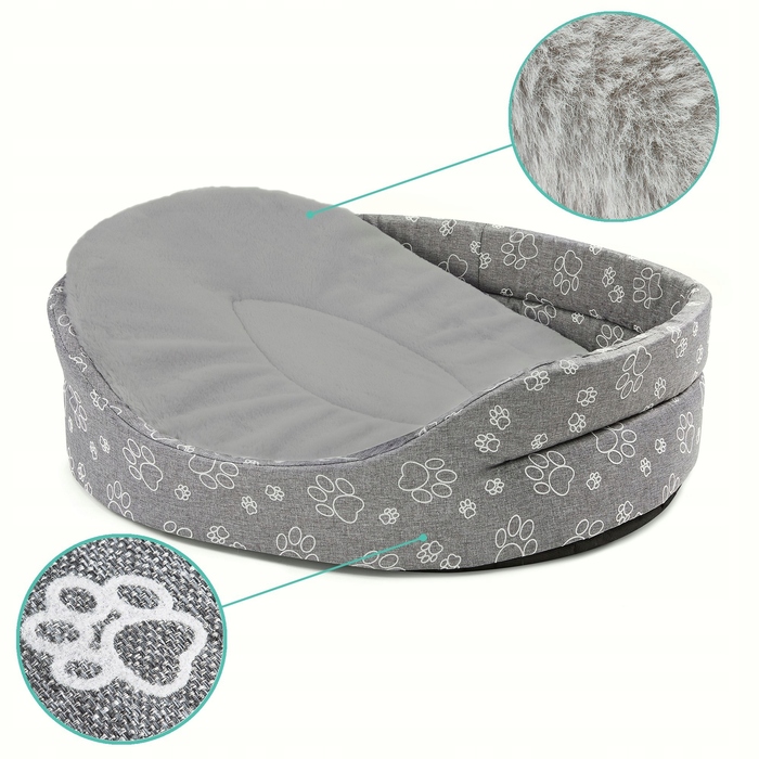 Лежак-манеж для собак STANDARD XL CLAW з хутряним покриттям