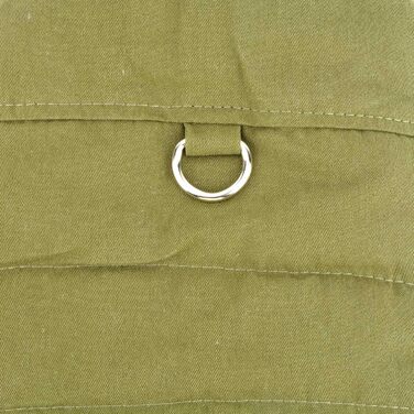 Зунеа - тепла куртка для собак маленьких порід, з флісовою підкладкою, для цуценят, зимовий одяг з кільцем для повідка, захист від холоду, жилетка, куртка, плащ, для Чихуахуа, Пуделя, розмір M, зелена