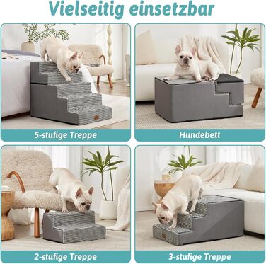 Сходинка для собак та котів COZY KISS - зручна пандус для тварин на ліжко, диван, авто (70х50х60 см)