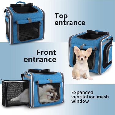 Велосипедна сумка-переноска для собак – велосипедний тримач для собак, регульована сумка, рюкзак, сумка з вентиляцією для подорожей, транспортування, прогулянок, велопоходів, кемпінгу, перенесення, прогулянок, хайкінгу