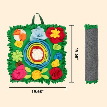 Schnüffelmatte для собак TWOPER – інтерактивна іграшка-головоломка, повільна годівниця для цуценят, лікувальна килимок