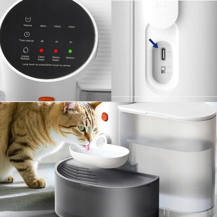 Автоматична фонтан-поїлка для котів, миска з автоматичним подачею води, 3 літри