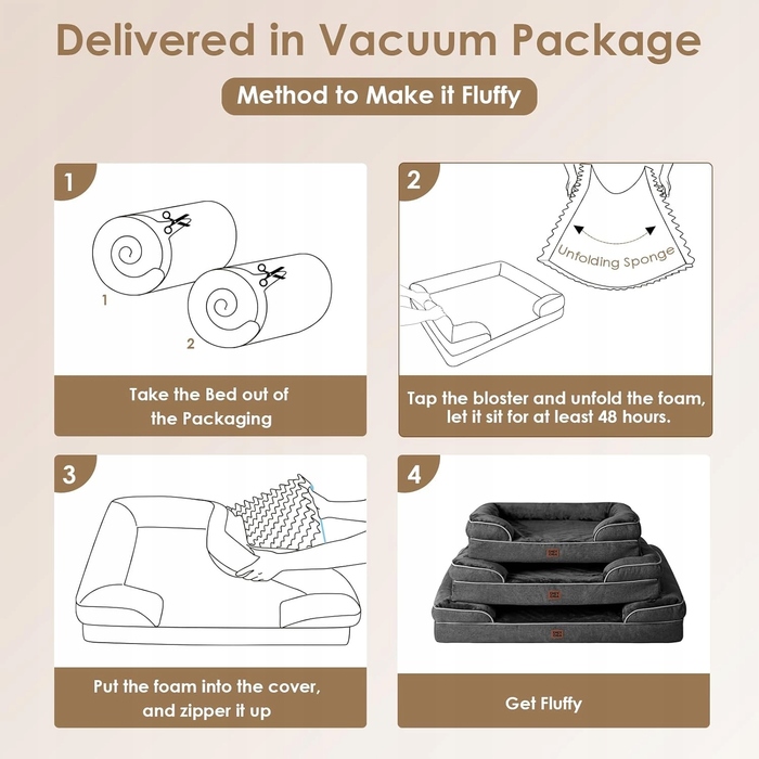 Ортопедичне лежак для собак EHEYCIGA